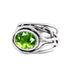 Fossil Ring in silver & various gemstones