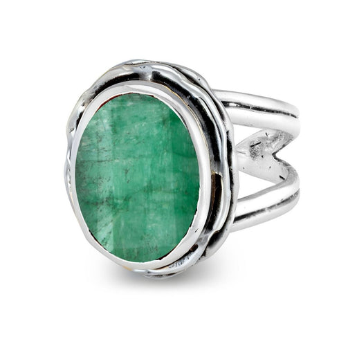 Magnolia Ring in silver gold & various gemstones