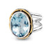 Magnolia Ring in silver gold & various gemstones