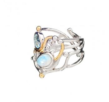 Seaweed Ring in various gemstones
