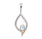Desert Flame Pendant in various gemstones