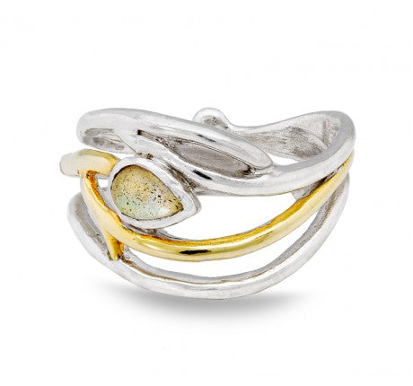 Peacock Ring in various gemstones