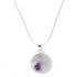 Selene Necklace Silver - Small in various gemstones