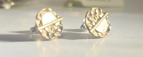 Lunar Eclipse Stud Earrings (Silver / Gold / Black)