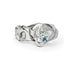 Molten Ring with Moissanite