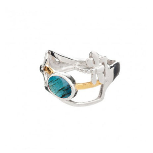Small Dragonfly Ring in various gemstones