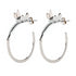 Wildlife Dragonfly Hoop Earrings (Silver or Gold)