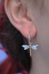 Wildlife Dragonfly Dangle Earrings (Silver or Gold)