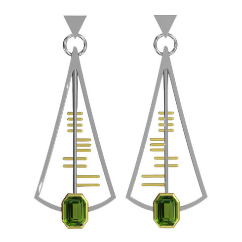 Adeline Earrings in various gemstones
