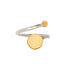 Archeol Ring in Sterling Silver & Gold Vermeil