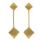 Art Deco Earrings In Gold Vermeil