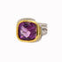 Art Deco Ring in Silver Gold & various gemstones