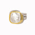 Art Deco Ring in Silver Gold & various gemstones