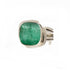Art Deco Ring in Silver Gold & various gemstones