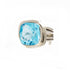 Art Deco Ring in Silver Gold & various gemstones