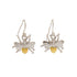 Wildlife Bee Dangle Earrings (Silver or Gold)