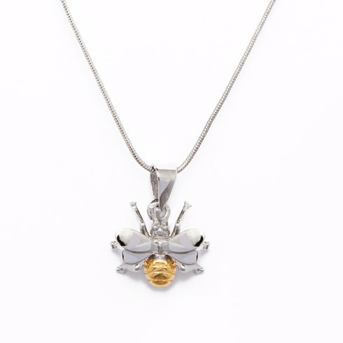 Wildlife Pendant - Small Bee With Chain