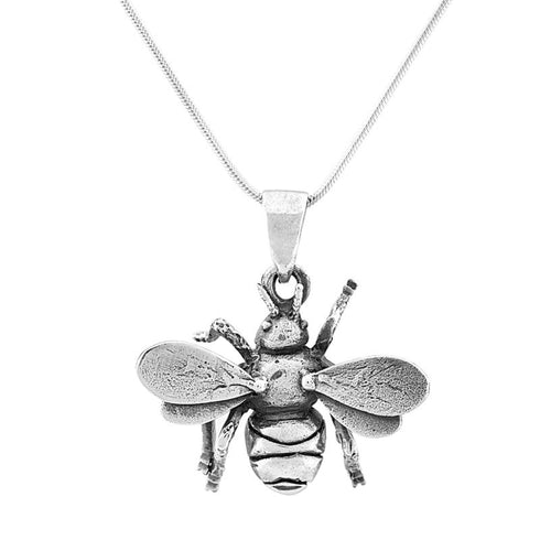 Wildlife Pendant - Large Bee With Chain