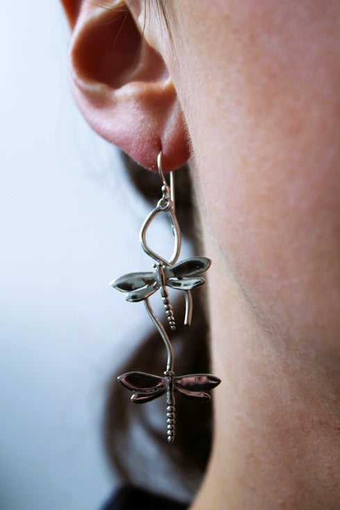 Wildlife Bullrush Earrings (Silver or Gold)