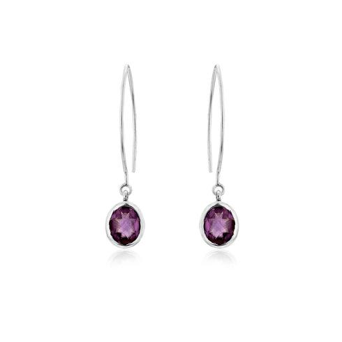 Dew Drop Earrings in various gemstones