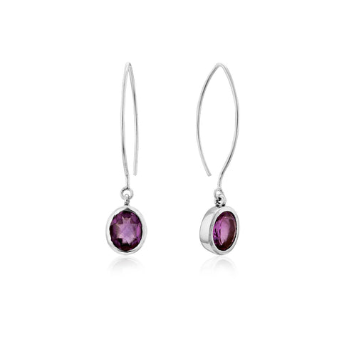 Dew Drop Earrings in various gemstones