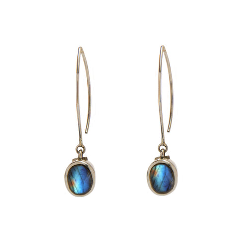 Dew Drop Earrings in various gemstones