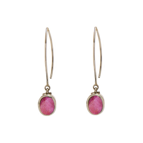 Dew Drop Earrings in various gemstones