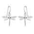 Wildlife Dragonfly Dangle Earrings (Silver or Gold)