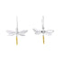 Wildlife Dragonfly Dangle Earrings (Silver or Gold)