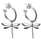 Wildlife Dragonfly Huggies (Silver or Gold)