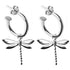 Wildlife Dragonfly Huggies (Silver or Gold)