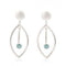 Elise Earrings in various gemstones