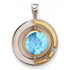 Elodie Pendant in silver gold & various gemstones