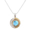 Elodie Pendant in silver gold & various gemstones