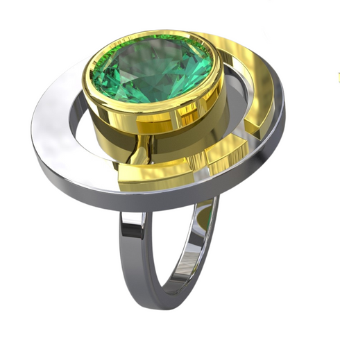 Elodie Ring in Silver Gold & various gemstones