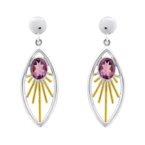 Goddess Earrings in various gemstones