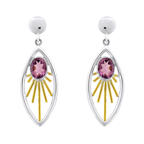 Goddess Earrings in various gemstones
