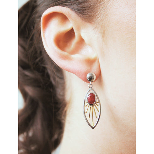 Goddess Earrings in various gemstones