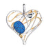 Heart Dragonfly Pendant Large in various gemstones