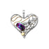 Heart Dragonfly Pendant Large in various gemstones