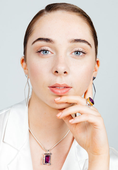 Silver Icicle Earrings