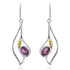 Iris Earrings in various gemstones