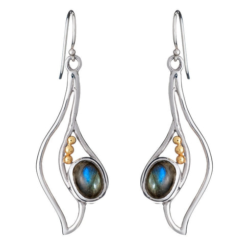 Iris Earrings in various gemstones