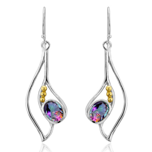 Iris Earrings in various gemstones