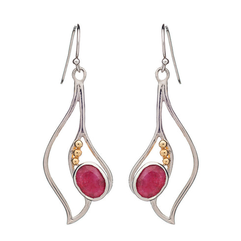 Iris Earrings in various gemstones