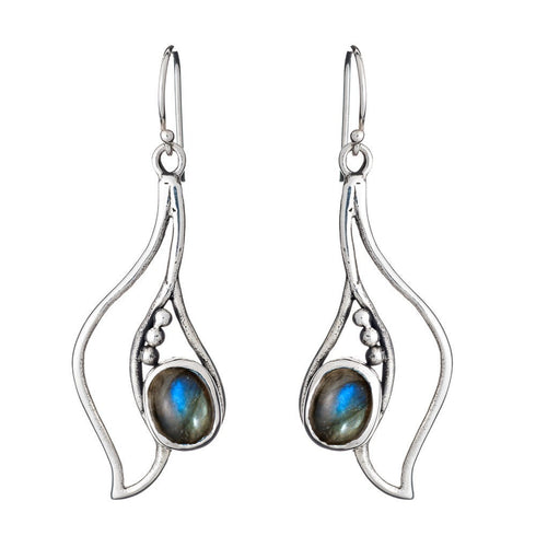 Iris Earrings in various gemstones