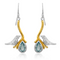 Love Bird Earrings in various gemstones