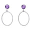 Lunar Earrings in various gemstones