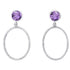 Lunar Earrings in various gemstones