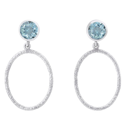 Lunar Earrings in various gemstones